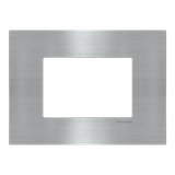 Frame - 1-gang / 3-modules - Niessen logo - Noble - Stainless Steel
