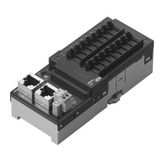 EtherCAT digital I/O unit, 8 x inputs + 8 x outputs, NPN, e-CON connec