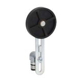 Operating heads, adjustable rubber roller lever Ø19x5mm