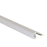NT aluminum wall profile, 18x41 mm, without diffuser, 2 m