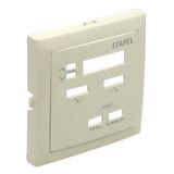 COV PLAT F/GEN BLIND CTRL MOD W/IR CTRL IVORY