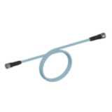 Ethernet Cat.5 cable, PVC, M12 straight socket / M12 straight socket, 1 m XS5W0370C