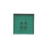 Double socket outlet with earthing, Silver matt, metalic, 16A
