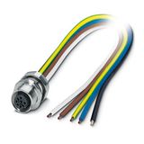 SACC-EC-M12FSB-5CON-PG9/0,5 VA - Device connector front mounting