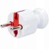 Plug 2P 16A/250V White