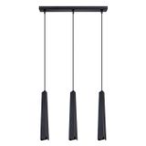 Pendant lamp PRYSM 3L black
