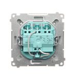 1/2 key with pictogram for electronic products, matt aluminum