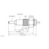 Flow Monitoring Immersion Sensor without Integrated Processor   FCS-G1/2HC4-NAEX0/L065