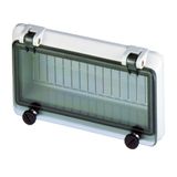 Window for 8 modules, with protective cover