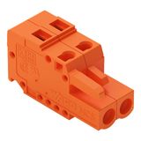 1-conductor female connector CAGE CLAMP® 2.5 mm² orange