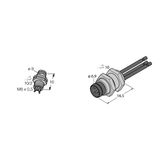 Male Flange with Stranded Wires, Front-mounted   PFS3-0.2