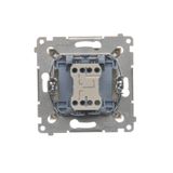 Double button for switches and push buttons, light gray matt