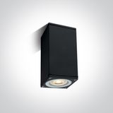 BLACK CEILING GU10 10W IP54 100-240V
