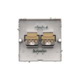 Splash-proof double pole switch with indicator light, IP54, 10AX, Screw, white