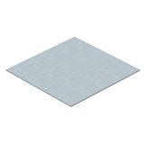 Lid blind plate for rectangular mounting opening