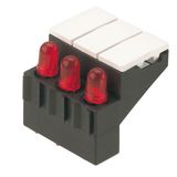 Printed circuit board terminals, Accessories, Marker holder, black, Number of poles: 3