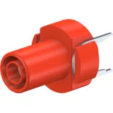 4 mm socket, solder connection, CAT III, red, 66.9032-22