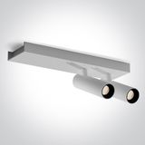 65004B/W/W WHITE 2x5W WW IP20 230V