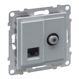 TV F-TYPE + RJ45 CAT6 UTP ALUMINIUM