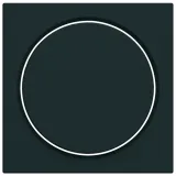 lumina Rotary dimmer faceplate black