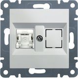 Data socket 1xRJ45 Cat.5e UTP-white