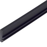 covering butt edge ht 4mm PVC iron grey