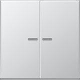 2-gang rocker with transparent lenses AL2995KO5