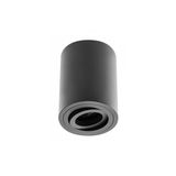 Ceiling luminaire housing SENSA, Ø85x115 mm, IP20, max. 50 W, black