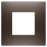 EGO INTERNATIONAL PLATE - IN PAINTED TECHNOPOLYMER - 2 MODULES - BROWN SHADE - CHORUSMART