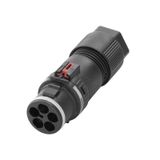 Round plug (field customisable), M20, none, Round plug-in connector, L