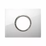 NEW STYLE PLATE WHITE GLASS 1SOCKET