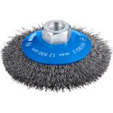 Bevel Brush Crimped 100 mm Steel