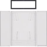 B.IQlab. field for push-buttons 4gang, B.IQ, clear, trans.