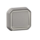 PLEXO PUSH BUTTON NO CONTACT LOCATOR - GREY - FLUSH