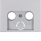 Centre plate for aerial soc. 2-/3hole, K.5, al., al. anodised