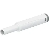 4 mm jack, crimp connection, 1.0 mm², CAT II/CAT III, white, 66.2052-29