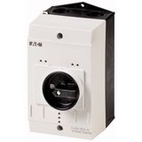 CI-K2H-PKZ0-GV Insulated enclosure CI-K2H, H x W x D = 160 x 100 x 130 mm, for PKZ0, + rotary handle, black/gray, hard mirror design