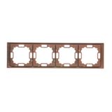 Single earial socket type "F", module, matt aluminum