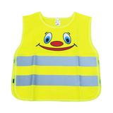 Safety vest for kids yellow with certyficate AMIO-01737