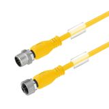 Sensor/actuator line, M12 / M12, Number of poles : 5, 1 m, pin, straight - socket, straight, Shielded: No, LED: No, Sheath material: PUR, Halogen: No