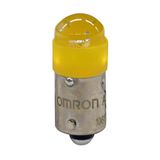 Pushbutton accessory A22NZ, Yellow LED Lamp 6 VDC