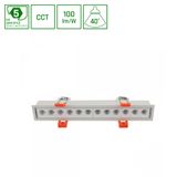 GRID S OPRAWA NATYNKOWA 12W CCT 230V 40st IP20 232x34x60mm BIAŁY 5 LAT GW. SPECTRUM