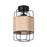 SOLLUX - Ceiling kamp GIZUR black SL.1299 E27 15W IP20
