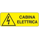 Rectangular danger sign - 350 x 125 mm