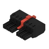 PCB plug-in connector, female plug, 7.62 mm, Number of poles: 6, 180°, PUSH IN without actuator, Tension-clamp connection, Clamping range, max. : 10 mm², Box