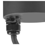M-POL S Polehead 360°, low-glare, lamp head, anthracite, 10W, 750lm, 2700K, CRI80, DALI