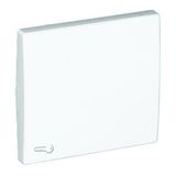 ROCKER F/SWITCHES W/LOCK SYMBOL WHITE