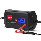 Digital battery charger STD GEL AGM WET MAX 10A 12/24V AMIO-04525
