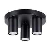CEILING LAMP LAGOS 3P BLACK 3XGU10