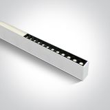 WHITE 24pcs SPOTS + DIFFUSER UGR19 40W CW 1200mm 230V